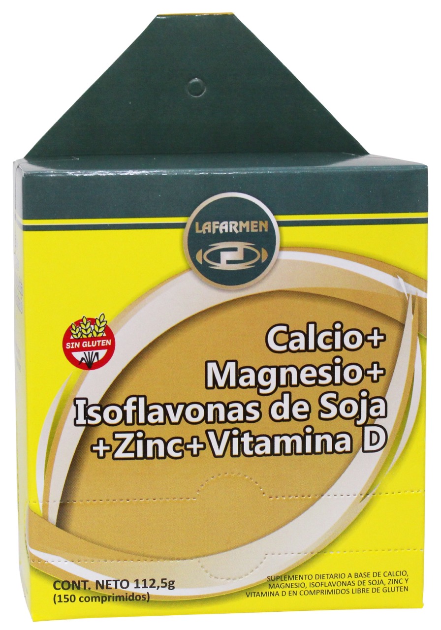 calcio + magnesio + isoflavonas de soja + zinc + vitamina d - Image 2