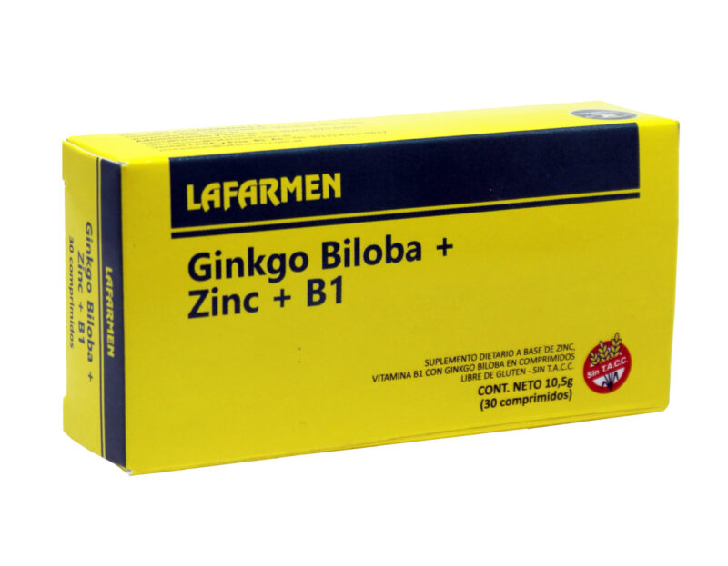 ginkgo biloba + zinc + b1
